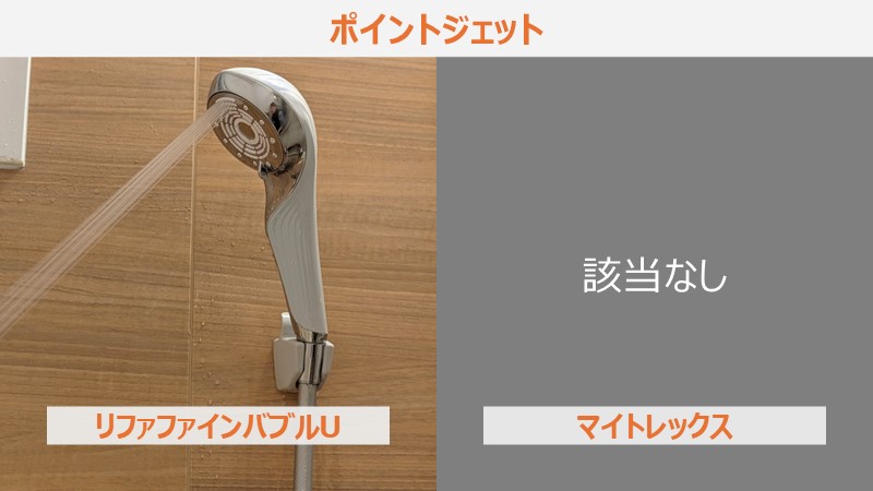 リファファインバブルUとマイトレックスの比較